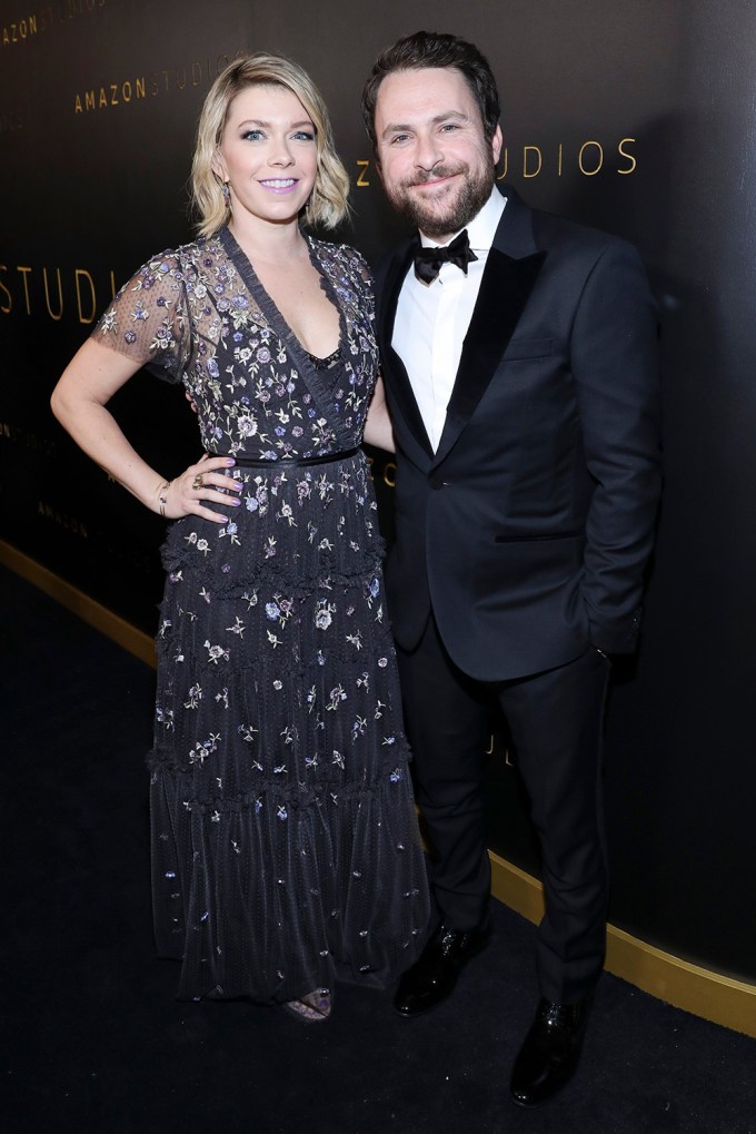 Charlie Day & Mary Elizabeth Ellis At A Golden Globe Party