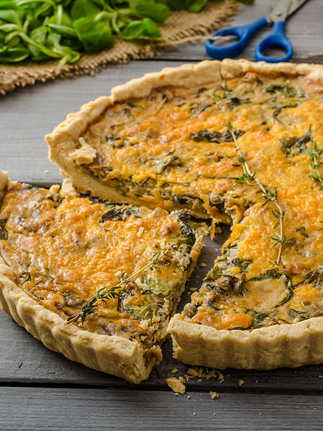 Coronation Quiche Made with Broad Beans Recipe
