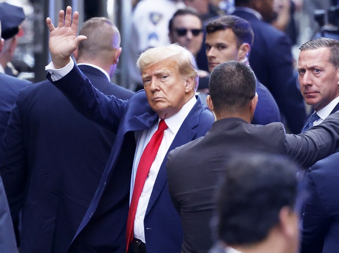 Donald Trump Arrives In NY Criminal Court
