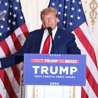 Former President Donald Trump Talks To The Media at Mar-a-Lago Palm Beach, Florida, United States - 04 Apr 2023
