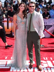 Gigi Paris and Glen Powell arrive at the World Premiere Of Paramount Pictures' 'Top Gun: Maverick' held at the USS Midway Museum on May 4, 2022 in San Diego, California, United States.
World Premiere Of Paramount Pictures' 'Top Gun: Maverick', Uss Midway Museum, San Diego, California, United States - 05 May 2022