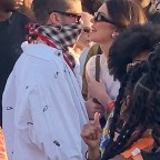 *EXCLUSIVE* Kendall Jenner and Bad Bunny show some PDA at Coachella