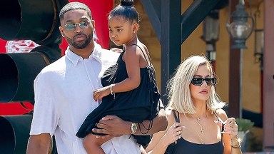 Khloe Kardashian, Tristan and True Thompson