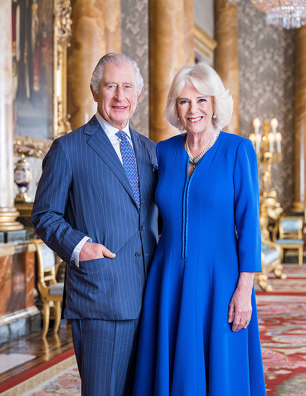 King Charles and camilla portrait