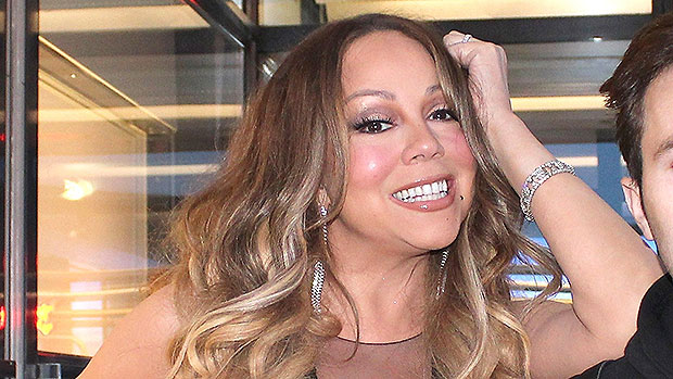 Mariah Carey In Plunging Mesh Gown In France: Photos – Hollywood Life