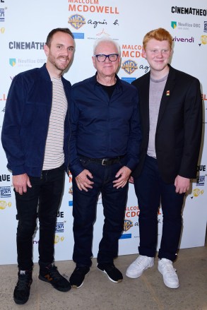 Malcolm McDowell with his sons Charlie McDowell and Beckett Taylor Mcdowell attending the Malcolm McDowell Retrospective at the Cinematheque Francaise in Paris, France on June 20, 2018.
Malcolm McDowell Retrospective, Paris, France - 20 Jun 2018