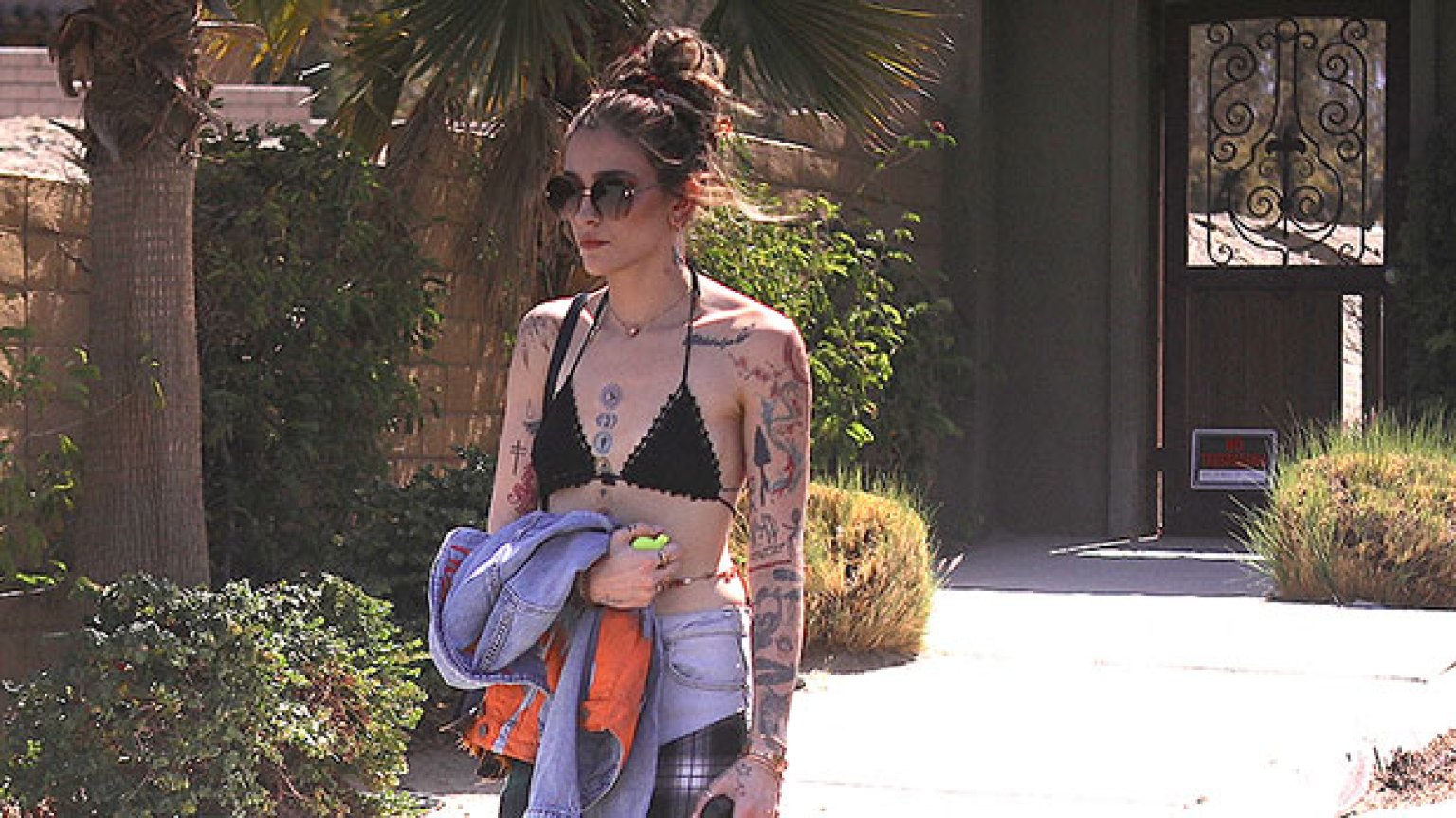 Paris Jackson Attends Coachella Party For Lucky In Black Bikini Pics