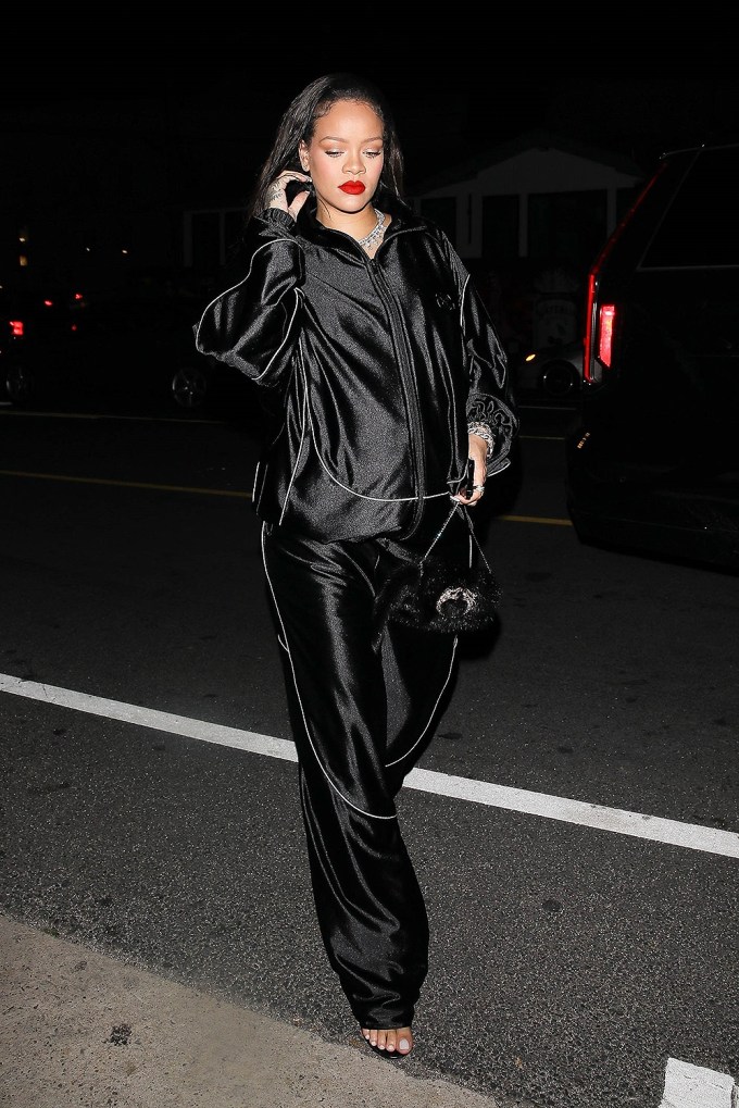 Rihanna on a dinner outing