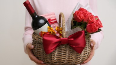 woman-holding-gift-basket