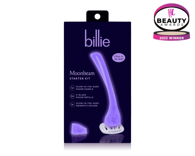 BEST RAZOR – Billie Moonbeam Razor Starter Kit, $10, mybillie.com