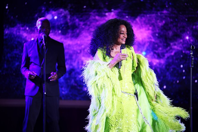 Diana Ross & Alix Earle @ Night One of American Express Presents CARBONE Beach