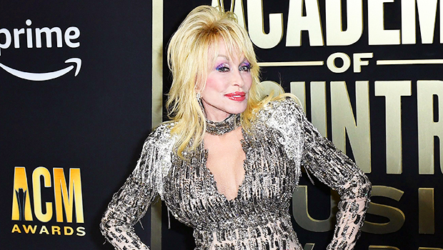 Dolly Parton Sparkles In Plunging Silver Fringe Outfit At 2023 ACM Awards: Photos
