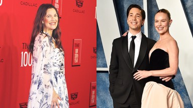 drew barrymore reacts justin long engaged