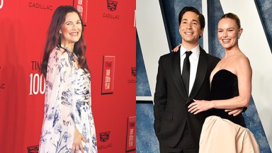 drew barrymore reacts justin long engaged