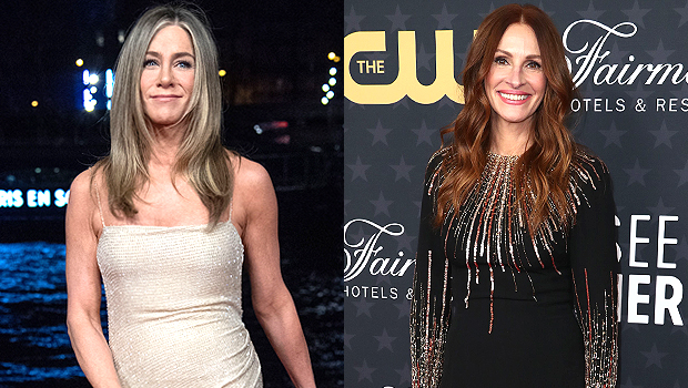Jennifer Aniston Hugs Julia Roberts & More Famous Gal Pals In Rare Personal Video: Watch