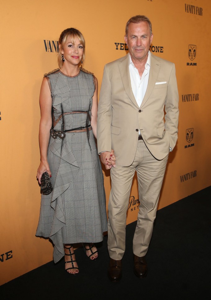 Kevin Costner & Christine Baumgartner at the ‘Yellowstone’ premiere