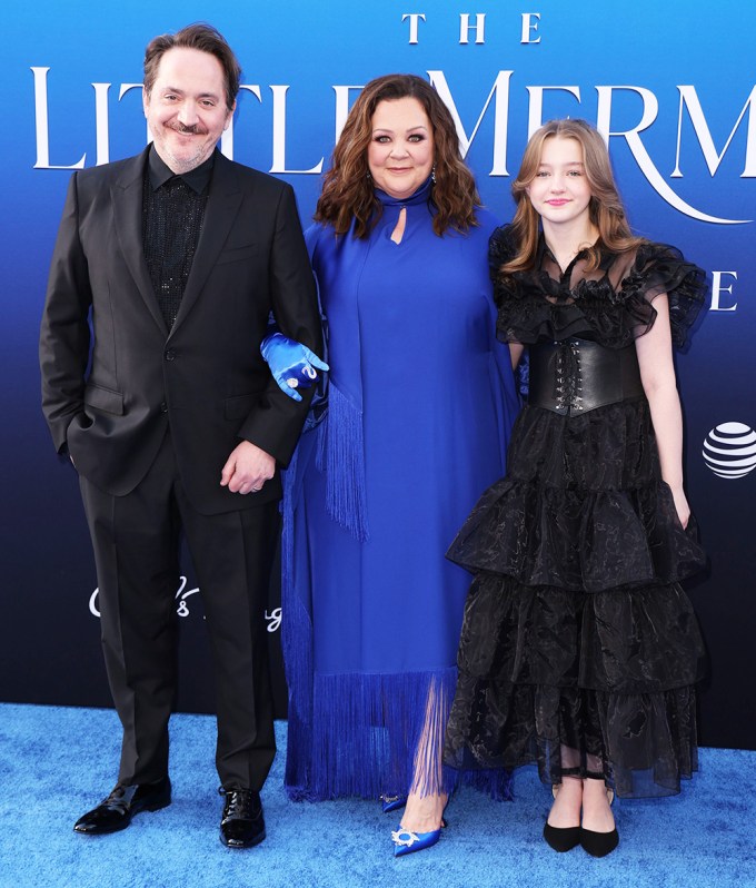 Melissa McCarthy with her family at ‘The Little Mermaid’ premiere
