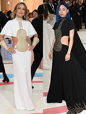 olivia wilde & margaret met gala