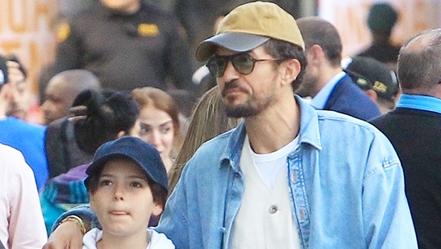 Orlando Bloom and son Flynn