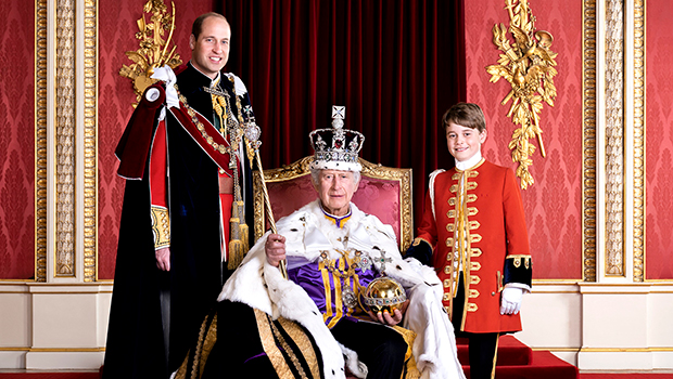 Prince George Poses With Prince William & King Charles For Coronation ...