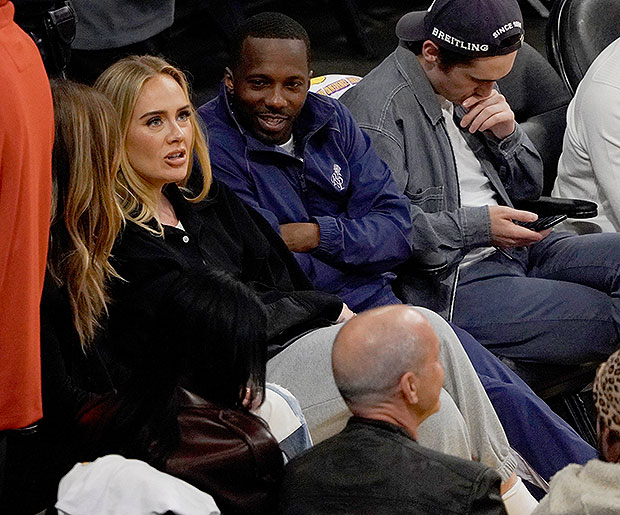 Adele and Boyfriend Rich Paul All Smiles at NBA Season Opener