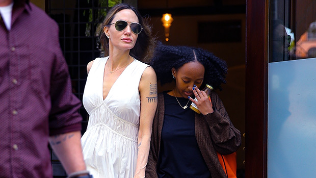 Angelina Jolie Wears White Dress On NYC Daughter Date With Zahara ...