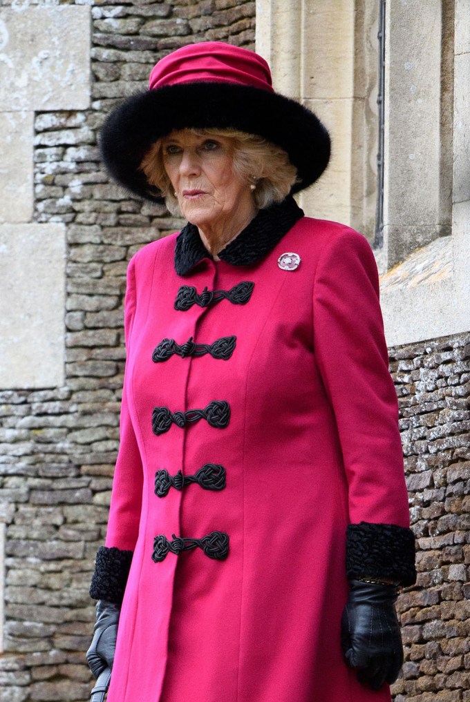 Queen Camilla On Christmas Day 2017