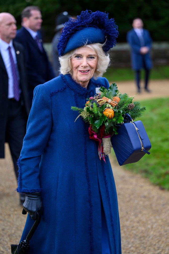 Queen Camilla During Christmas Service In 2022