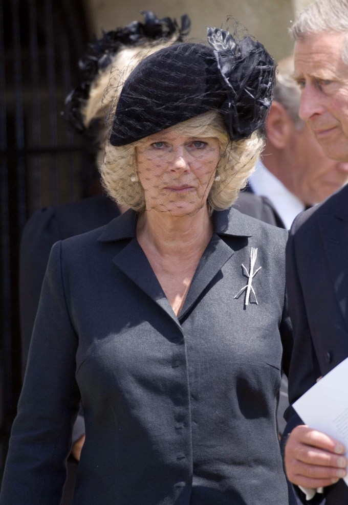 Queen Camilla At Her Father’s Funeral In 2006