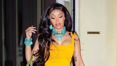 Cardi B Rocks Yellow Dress & Carries Hermes Purse With Her Kids In NYC –  Hollywood Life