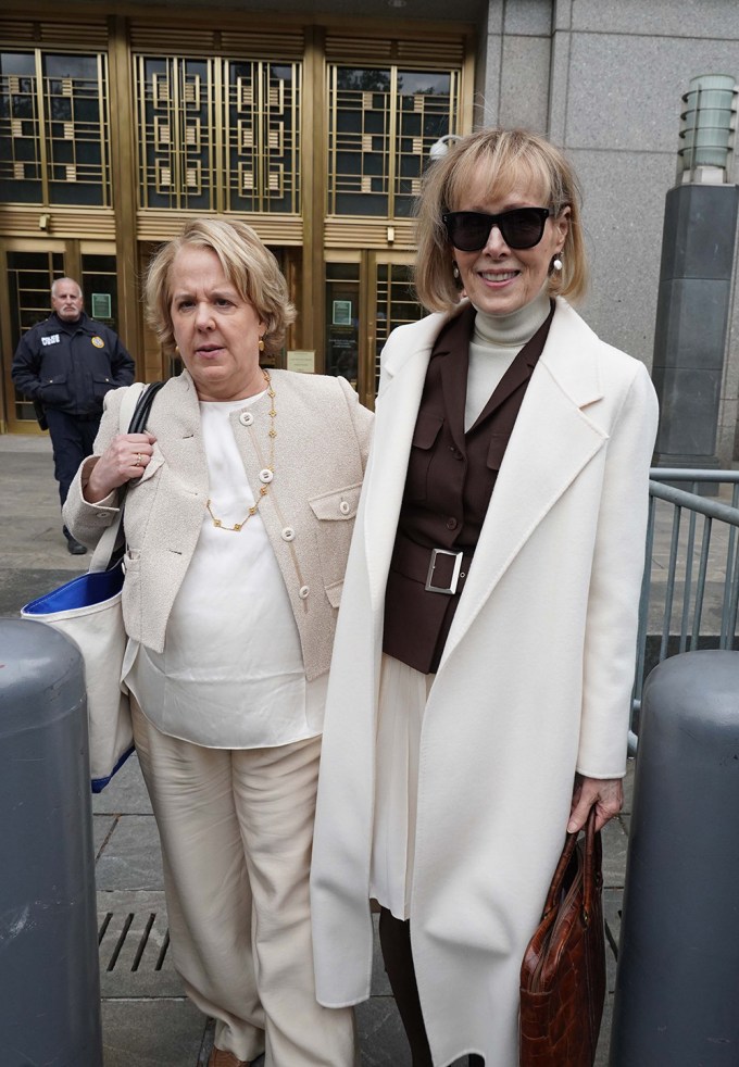 E Jean Carroll Is Seen Outside Of Manhattan Federal Court