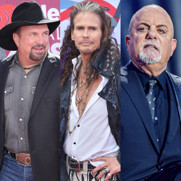 Garth Brooks, Steven Tyler, and Billy Joel 