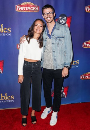 Andrea Thoma and Grant Gustin
Les Miserables opening night, Arrival, Los Angeles, USA - 09 May 2019