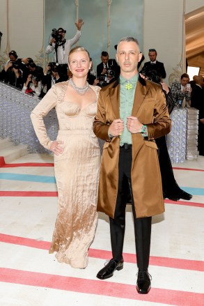 Emma Wall, Jeremy StrongTHE METROPOLITAN MUSEUM OF ART'S COSTUME INSTITUTE BENEFIT CELEBRATING THE OPENING OF Karl Lagerfeld: A Line of Beauty - RED CARPET ARRIVALS, The Metropolitan Museum of Art, Manhattan, New York, United States - 01 May 2023
