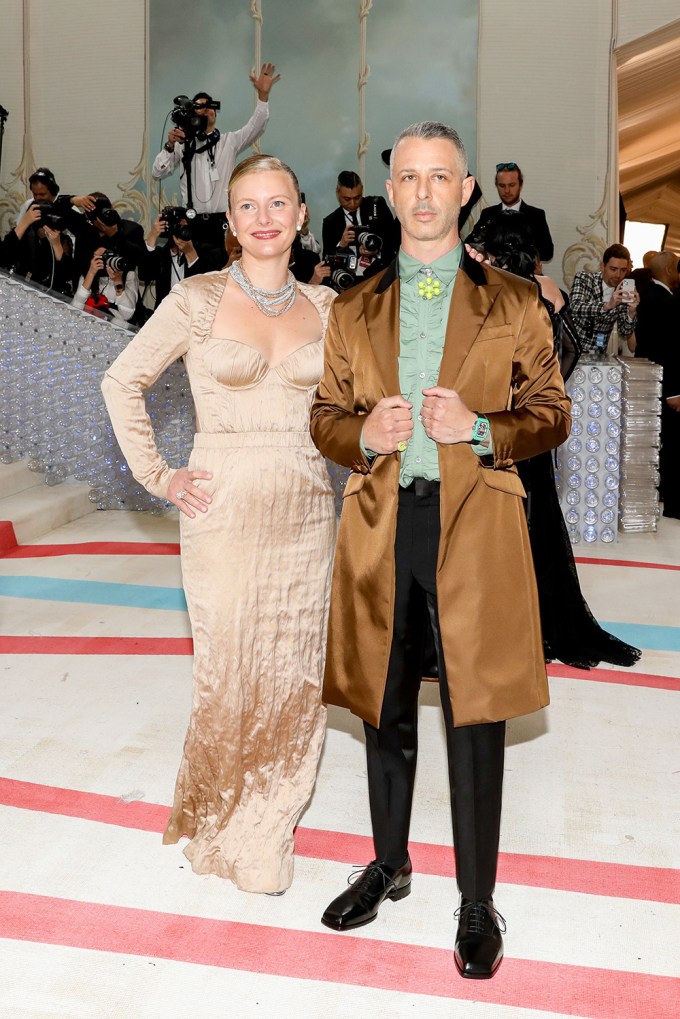Jeremy Strong and Emma Wall at the 2023 Met Gala