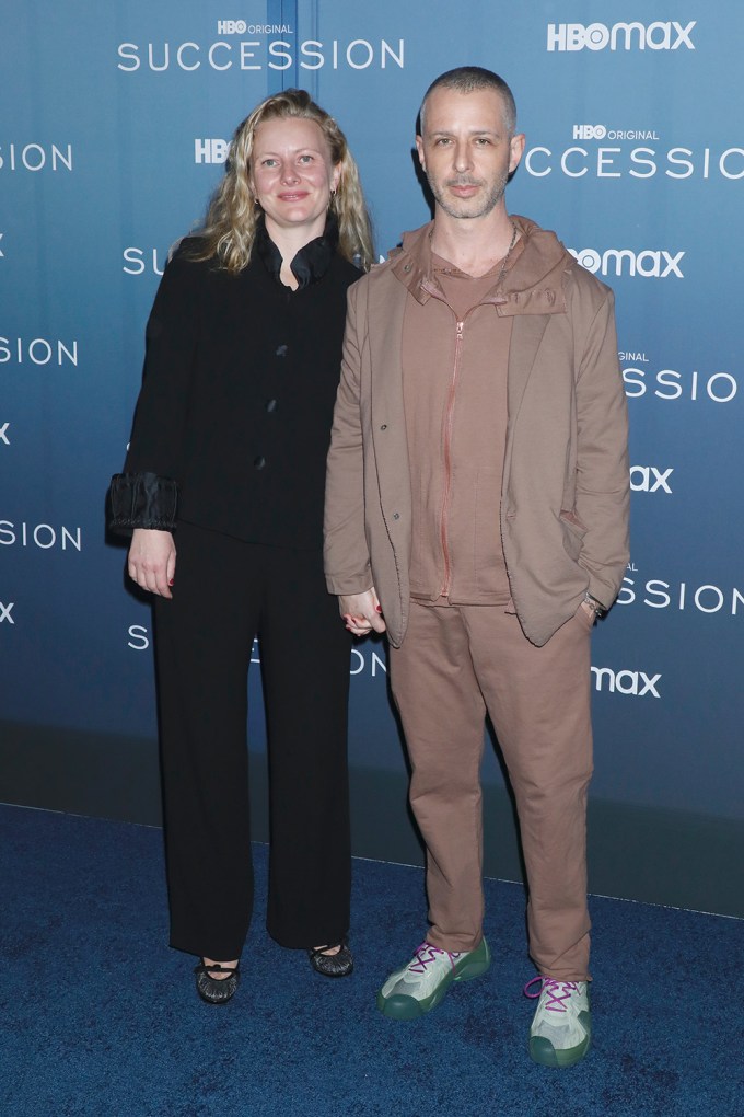 Jeremy Strong and Emma Wall at the ‘Succession’ season 4 premiere