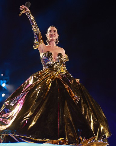 Katy Perry performs on stage during the Coronation Concert on May 07, 2023 in Windsor, England. The Windsor Castle Concert is part of the celebrations of the Coronation of Charles III and his wife, Camilla, as King and Queen of the United Kingdom of Great Britain and Northern Ireland, and the other Commonwealth realms that took place at Westminster Abbey yesterday. Performers include Take That, Lionel Richie, Katy Perry, Paloma Faith, Olly Murs, Andrea Bocelli and Sir Bryn Terfel, Alexis Ffrench, Lang Lang & Nicole Scherzinger, Bette Midler, Tiwa Savage, Steve Winwood, Pete Tong and The Coronation Choir.
Coronation Concert at Windsor Castle, UK - 07 May 2023