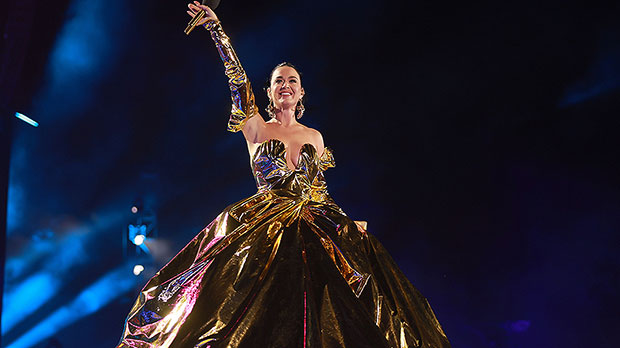 Katy Perry Sparkles In Plunging Gold Gown For King Charles’ Coronation Concert: Watch