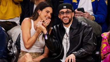 Kendall Jenner & Bad Bunny Sit Courtside On Date At L.A. Lakers Game ...