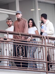 Kendall Jenner and Bad Bunny are seen leaving Sushi Park after having dinner with friends. 20 Jun 2023 Pictured: Kendall Jenner, Bad Bunny. Photo credit: MEGA TheMegaAgency.com +1 888 505 6342 (Mega Agency TagID: MEGA997948_001.jpg) [Photo via Mega Agency]