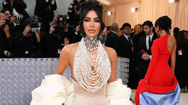 Kim Kardashians Met Gala 2023 Dress Photos Of Her Look Hollywood Life