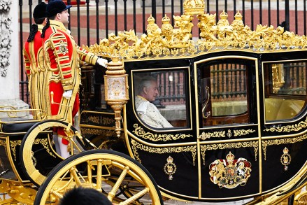 King Charles III departs Buckingham Palace in the carriage
The Coronation of King Charles III, London, UK - 06 May 2023