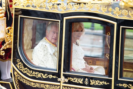 King Charles III and Queen Camilla leave Buckingham Palace for their coronation
The Coronation of King Charles III, London, UK - 06 May 2023