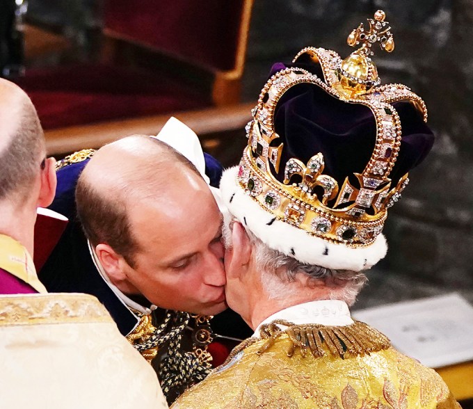 Prince William Kisses King Charles