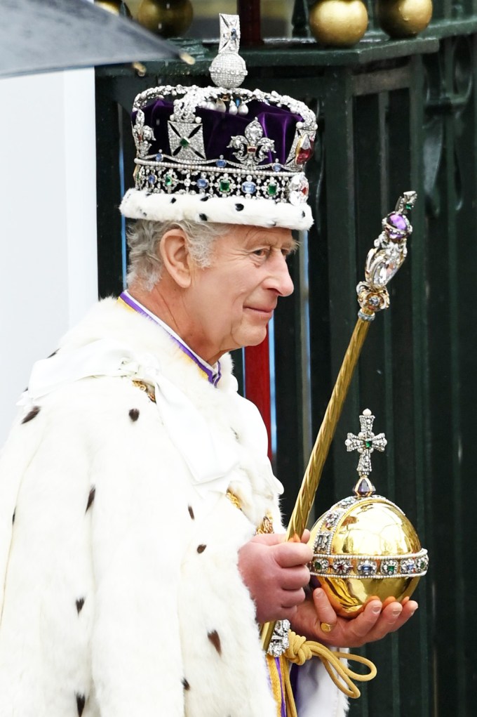 King Charles Leaves Westminster Abbey