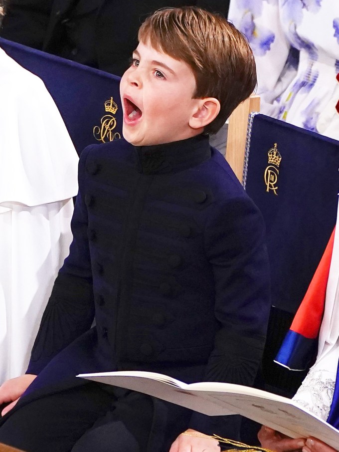 Prince Louis During The Ceremony
