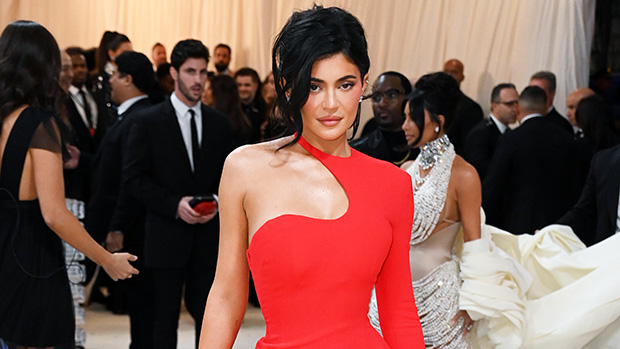 Kylie Jenner Wears Red Haider Ackermann Gown at 2023 Met Gala