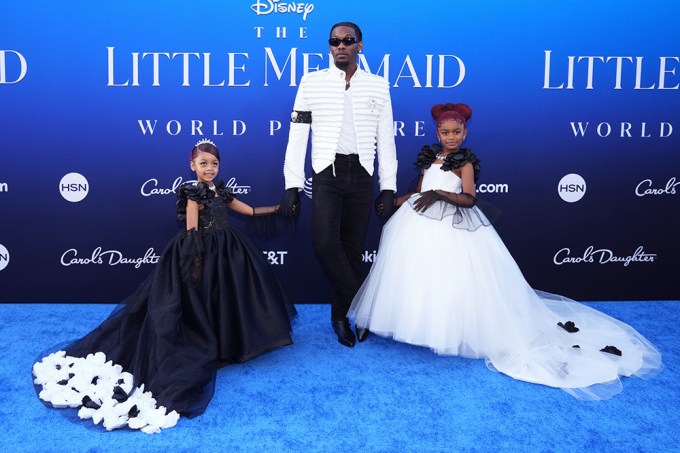Offset & His Daughters At ‘The Little Mermaid’ Premiere