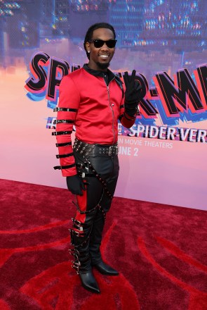 LOS ANGELES, CA - May 30, 2023: Offset at the Red-Carpet World Premiere of Columbia Pictures' and Sony Pictures Animations' SPIDER-MAN: ACROSS THE SPIDER-VERSE at the Regency Village Theatre in Westwood.
Red-Carpet World Premiere of Columbia Pictures' and Sony Pictures Animations' SPIDER-MAN: ACROSS THE SPIDER-VERSE, Regency Village Theatre, Los Angeles, CA, USA - 30 May 2023