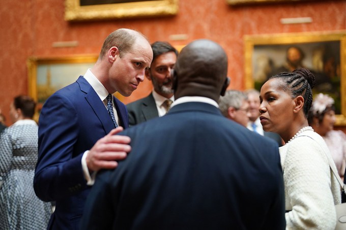 Prince William Speaks To Guests During Reception